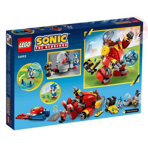 Sonic vs. Robot Death Egg del Dr. Eggman LEGO SONIC 76993 LEGO