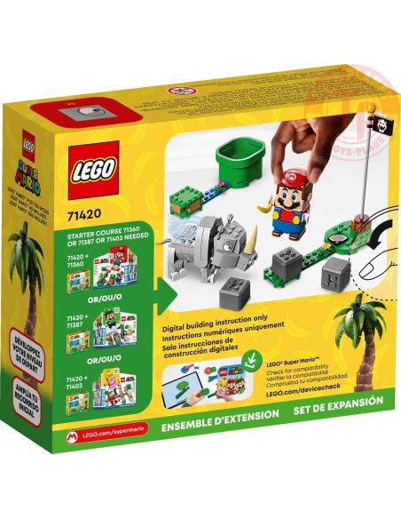 Pack di espansione Rambi il rinoceronte LEGO SUPER MARIO 71420 LEGO