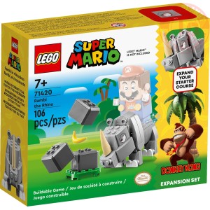 Pack di espansione Rambi il rinoceronte LEGO SUPER MARIO 71420 LEGO