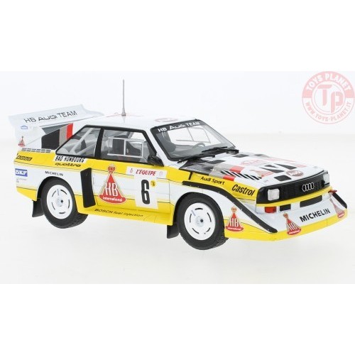 Audi Sport Quattro S1 No.6 Rally Monte Carlo 1986 Mikkola/Hertz - 1:24 IXO RAL020A IXO MODELS