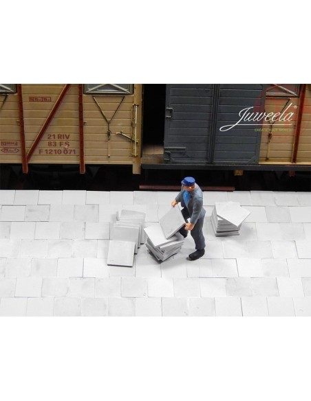 Piastrella Cemento 50x50 Grigio Chiaro 420 pz 1:45/1:50 JUWEELA 24149 JUWEELA