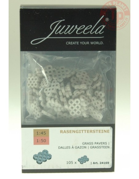 Finitrici per erba grigio 105 pz 1:45/ 1:50 JUWEELA 24169 JUWEELA