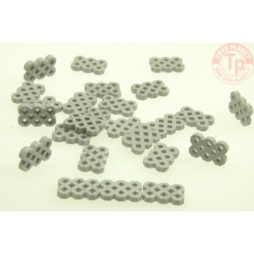 Finitrici per erba grigio 105 pz 1:45/ 1:50 JUWEELA 24169 JUWEELA