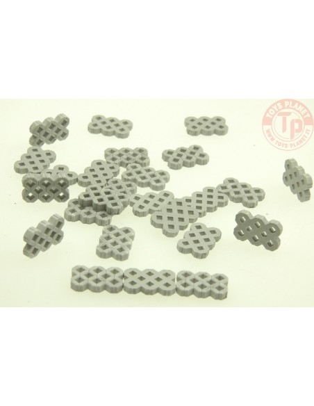 Finitrici per erba grigio 105 pz 1:45/ 1:50 JUWEELA 24169 JUWEELA