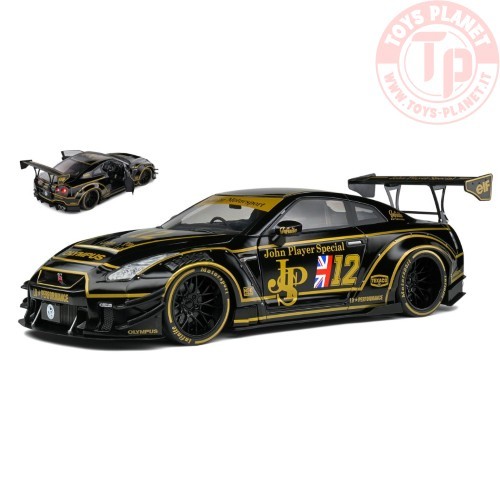 NISSAN SKYLINE GT-R (R35) N.12 W/BODY KIT TYPE JPS 2022 BLACK 1:18 SL1805806 SOLIDO