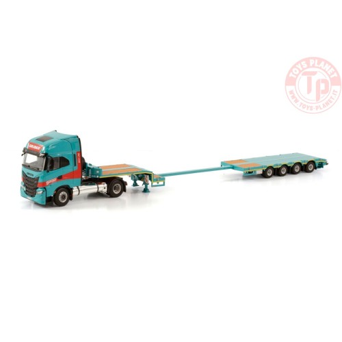 IVECO S-WAY HIGH 4X2 SEMI LOW LOADER - 4 AXLE - GRUBER WSI 01-3909 WSI MODELS