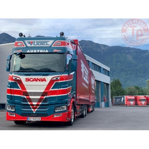 Scania Next Gen S-serie Highline autotreno biga Vögel Transporte TEKNO 83616 TEKNO