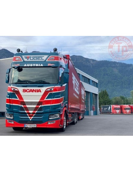 Scania Next Gen S-serie Highline autotreno biga Vögel Transporte TEKNO 83616 TEKNO