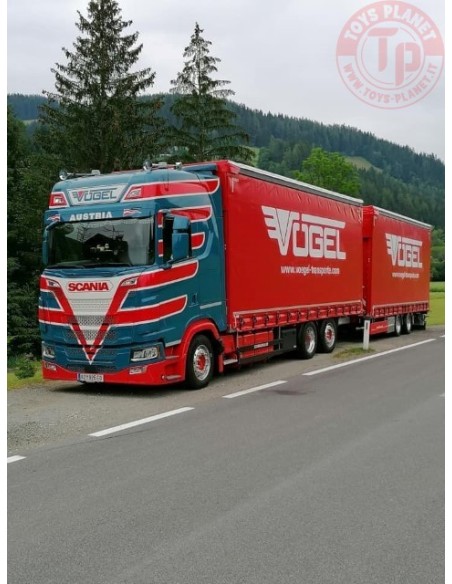 Scania Next Gen S-serie Highline autotreno biga Vögel Transporte TEKNO 83616 TEKNO
