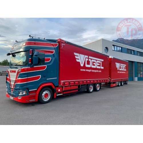 Scania Next Gen S-serie Highline autotreno biga Vögel Transporte TEKNO 83616 TEKNO