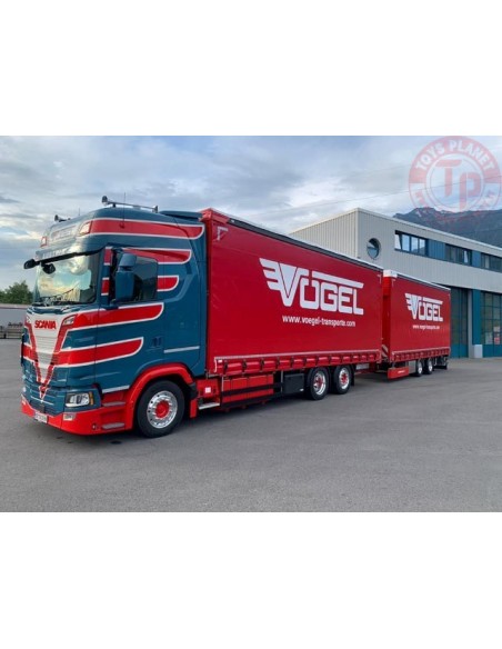 Scania Next Gen S-serie Highline autotreno biga Vögel Transporte TEKNO 83616 TEKNO