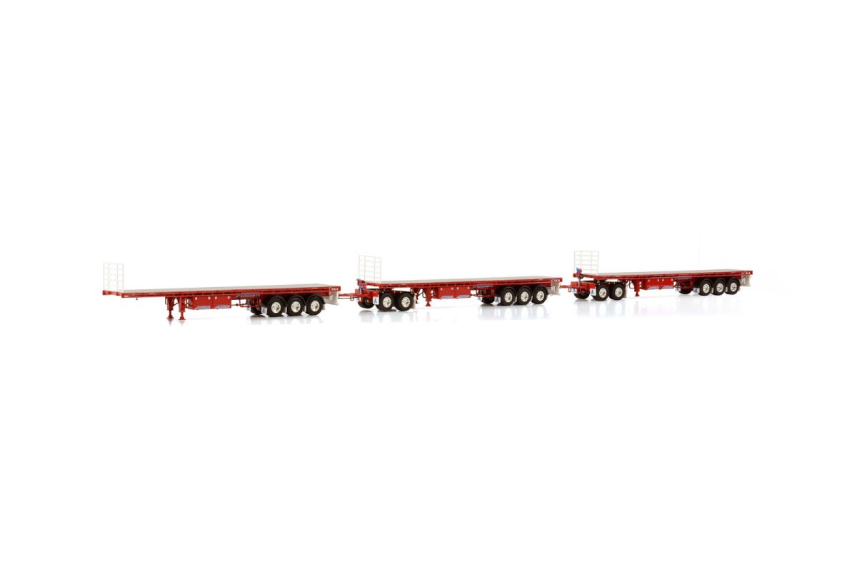DRAKE 410305 TRIPLE ROAD TRAIN TRAILER - 3 AXLE + DOLLY SET - 2 AXL...