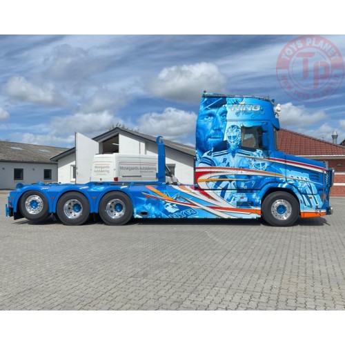 VLASTUIN TORPEDO 8X4 RIGED TRUCK WITH HOOKLIFT SYSTEM + HOOKLIFT CONTAINER ASPHALT MOLANDER WSI 01-3868 WSI MODELS