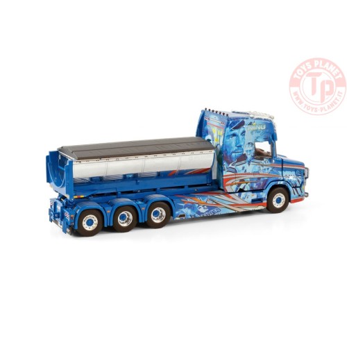 VLASTUIN TORPEDO 8X4 RIGED TRUCK WITH HOOKLIFT SYSTEM + HOOKLIFT CONTAINER ASPHALT MOLANDER WSI 01-3868 WSI MODELS