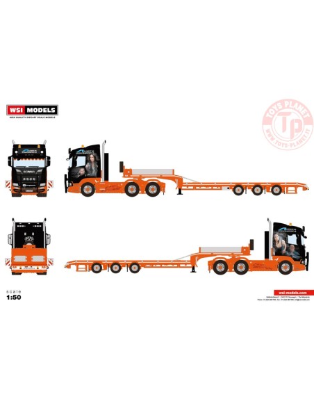 SCANIA R NORMAL CR20N 6X4 SEMI LOWLOADER - 3 AXLEELEMENT OG SPESIALTRANSPORT WSI 01-3903 WSI MODELS SCANIA R NORMAL CR20N 6X4 SEMI LOWLOADER - 3 AXLEELEMENT OG SPESIALTRANSPORT WSI 01-3903 WSI MODELS