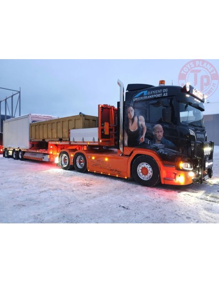 SCANIA R NORMAL CR20N 6X4 SEMI LOWLOADER - 3 AXLEELEMENT OG SPESIALTRANSPORT WSI 01-3903 WSI MODELS SCANIA R NORMAL CR20N 6X4 SEMI LOWLOADER - 3 AXLEELEMENT OG SPESIALTRANSPORT WSI 01-3903 WSI MODELS