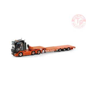 SCANIA R NORMAL CR20N 6X4 SEMI LOWLOADER - 3 AXLEELEMENT OG SPESIALTRANSPORT WSI 01-3903 WSI MODELS