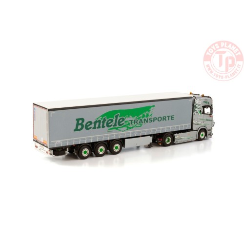 SCANIA S HIGHLINE CS20H 4X2 CURTAINSIDE TRAILER - 3 AXLE - BENTELE WSI 01-3914 WSI MODELS