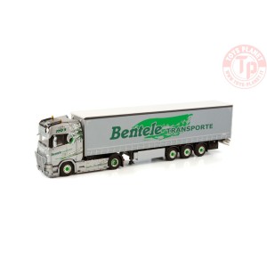 SCANIA S HIGHLINE CS20H 4X2 CURTAINSIDE TRAILER - 3 AXLE - BENTELE WSI 01-3914 WSI MODELS