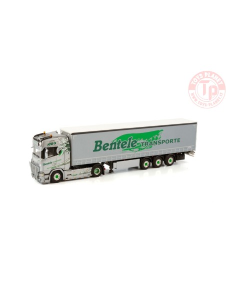 SCANIA S HIGHLINE CS20H 4X2 CURTAINSIDE TRAILER - 3 AXLE - BENTELE WSI 01-3914 WSI MODELS