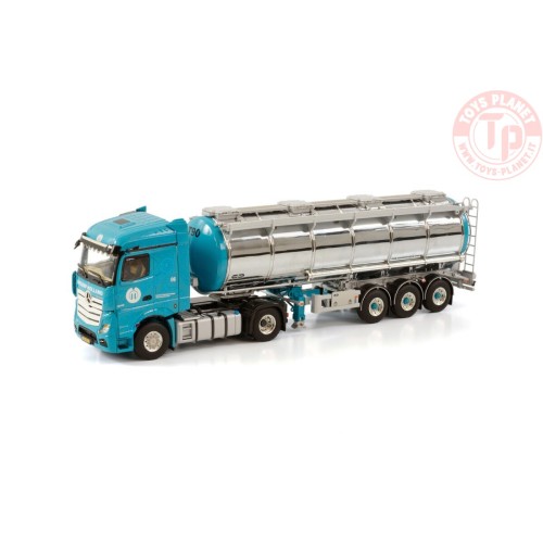 MERCEDES-BENZ ACTROS MP5 STREAM SPACE 4X2 TANK TRAILER - 3 AXLE VAN OPDORP TRANSPORTGROEP WSI 02-2685 WSI MODELS