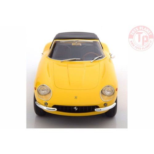 FERRARI 275 GTB/4 NART SPYDER WITH ALLOY RIMS 1967 YELLOW 1/18 LIMITED EDITION 250 PCS KKDC180232 KK-SCALE