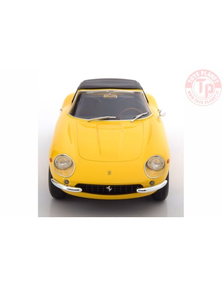FERRARI 275 GTB/4 NART SPYDER WITH ALLOY RIMS 1967 YELLOW 1/18 LIMITED EDITION 250 PCS KKDC180232 KK-SCALE