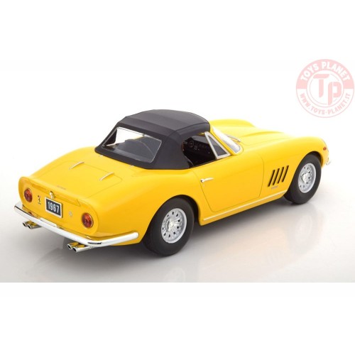 FERRARI 275 GTB/4 NART SPYDER WITH ALLOY RIMS 1967 YELLOW 1/18 LIMITED EDITION 250 PCS KKDC180232 KK-SCALE