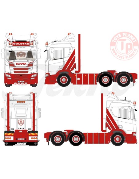 Scania Next Gen R-serie 6x2 sleepas trekker Gulstad A/S TEKNO 84944 TEKNO
