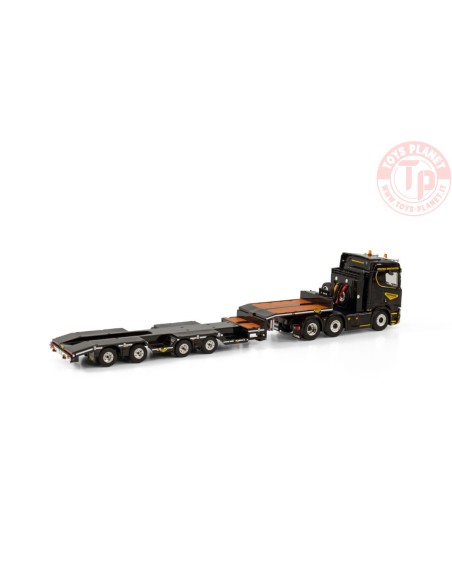 SCANIA R NORMAL CR20N 6X2 TWINSTEER BROSHUIS WHEEL WELL SEMI LOWLOADER - 4 AXLE PREMIUM LINE WSI 04-2190 WSI MODELS SCANIA R NORMAL CR20N 6X2 TWINSTEER BROSHUIS WHEEL WELL SEMI LOWLOADER - 4 AXLE PREMIUM LINE WSI 04-2190 WSI MODELS
