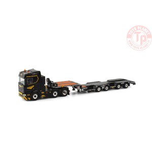 SCANIA R NORMAL CR20N 6X2 TWINSTEER BROSHUIS WHEEL WELL SEMI LOWLOADER - 4 AXLE PREMIUM LINE WSI 04-2190 WSI MODELS
