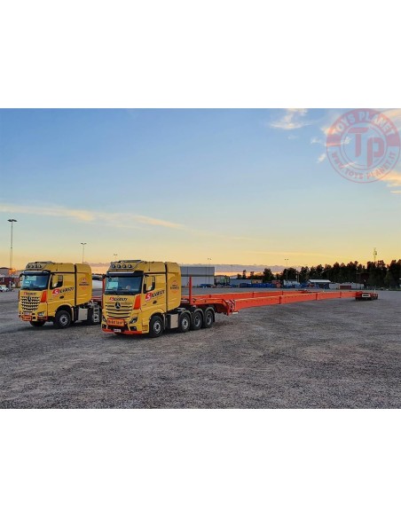 MERCEDES-BENZ ACTROS MP5 SLT BIG SPACE INTERCOMBI SCHEUERLE SET - SILVASTI WSI 01-3978 WSI MODELS