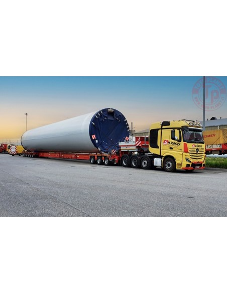 MERCEDES-BENZ ACTROS MP5 SLT BIG SPACE INTERCOMBI SCHEUERLE SET - SILVASTI WSI 01-3978 WSI MODELS