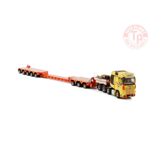 MERCEDES-BENZ ACTROS MP5 SLT BIG SPACE INTERCOMBI SCHEUERLE SET - SILVASTI WSI 01-3978 WSI MODELS