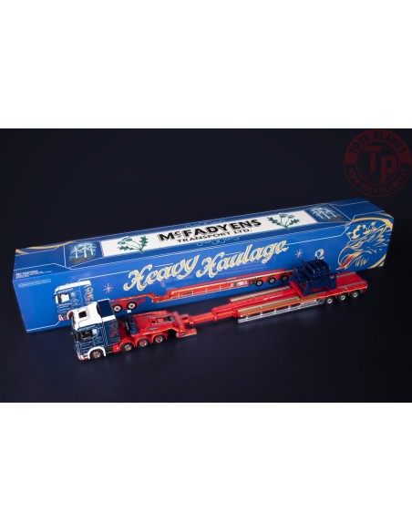SCANIA S SERIES HIGH ROOF 8X4 WITH NOOTEBOOM SUPER WING CARRIER MCFADYENS IMC MODELS 32-0194 IMC MODELS