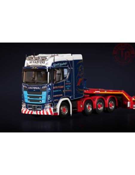 SCANIA S SERIES HIGH ROOF 8X4 WITH NOOTEBOOM SUPER WING CARRIER MCFADYENS IMC MODELS 32-0194 IMC MODELS