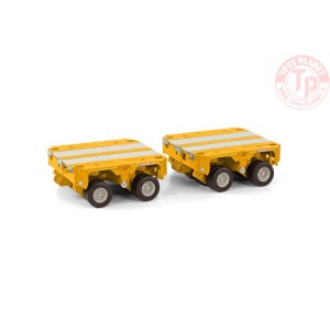 PREMIUM LINE SCHEUERLE INTER COMBI SET 2 AXLE (2X) YELLOW WSI 04-2149 WSI MODELS