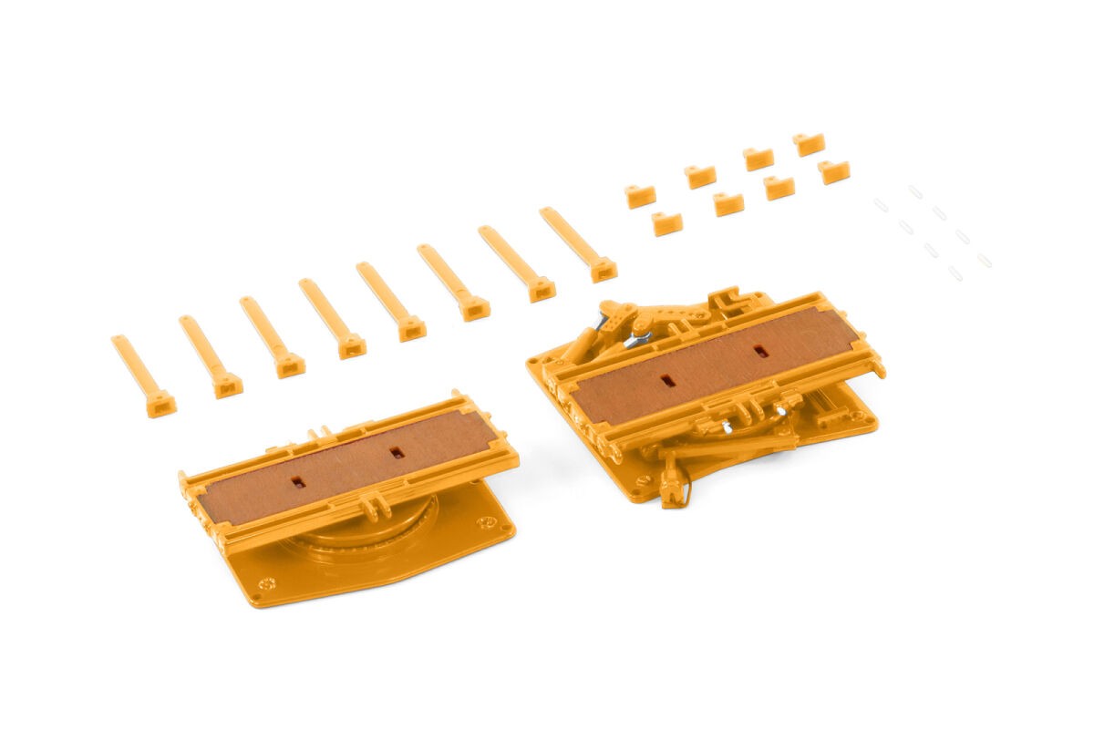 Modellino Scheuerle Inter Set Combinato 6 Assi Blu WSI 04-2171 Scala 1:50