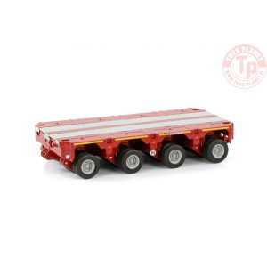 PREMIUM LINE SCHEUERLE INTER COMBI SET 4 AXLE RED WSI 04-2166 WSI MODELS
