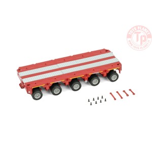 PREMIUM LINE SCHEUERLE INTER COMBI SET 5 AXLE RED WSI 04-2168 WSI MODELS