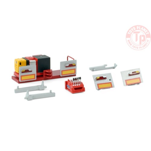 PREMIUM LINE SCHEUERLE INTER COMBI SET PARTS: HATZ + STEERING UNIT + BUMPER UNITS RED WSI 04-2176 WSI MODELS