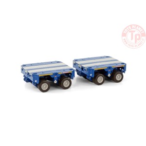 PREMIUM LINE SCHEUERLE INTER COMBI SET 2 AXLE (2X) BLUE WSI 04-2163 WSI MODELS