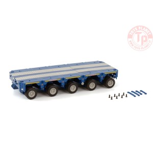 PREMIUM LINE SCHEUERLE INTER COMBI SET 5 AXLE BLUE WSI 04-2169 WSI MODELS