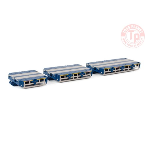 PREMIUM LINE SCHEUERLE INTER COMBI SET PARTS: SPACERS (3 METER, 4,5 METER AND 6 METER) BLUE WSI 04-2173 WSI MODELS
