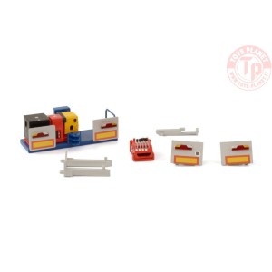 PREMIUM LINE SCHEUERLE INTER COMBI SET PARTS: HATZ + STEERING UNIT + BUMPER UNITS BLUE WSI 04-2177 WSI MODELS