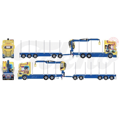Scania Next Gen R Highline Zweedse houtwagen Svenke Transport TEKNO 82906 TEKNO