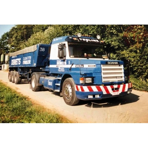 Scania Torpedo 143-500 met 3-assige kipper Demets TEKNO 84706 TEKNO