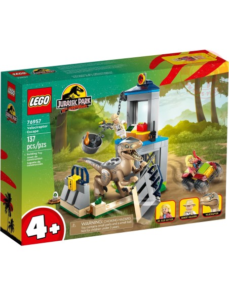 La fuga del Velociraptor LEGO JURASSIC PARK 76957 LEGO