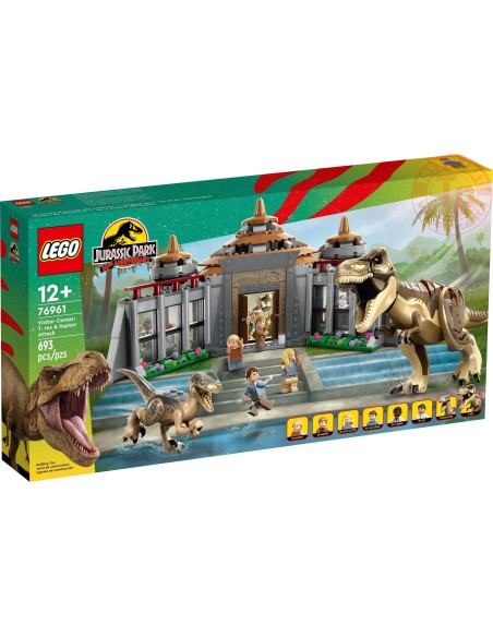 Centro visitatori: l’attacco del Trex e del Raptor LEGO JURASSIC PARK 76961 LEGO