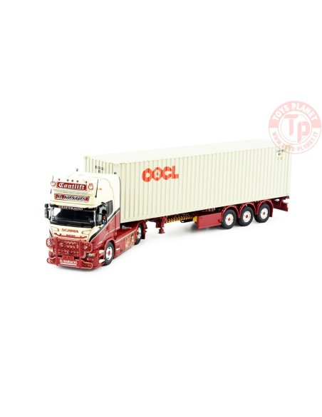 Scania R-serie Topline 4x2 met 40ft container Contlift TEKNO 83532 TEKNO